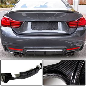 Дифузор заднього бампера V1 (для M-Sport, Карбон) для BMW 4 серія F-32 2012-2020 рр