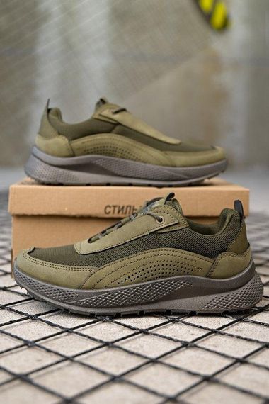 Демісезонні мілітарі кросівки олива ПП7867 | Зображення 1