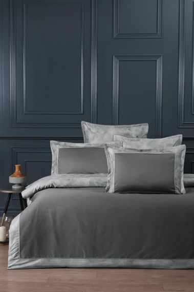 Постельное белье La Romano Silk Satin 200×220 см Rivano Steelgrey