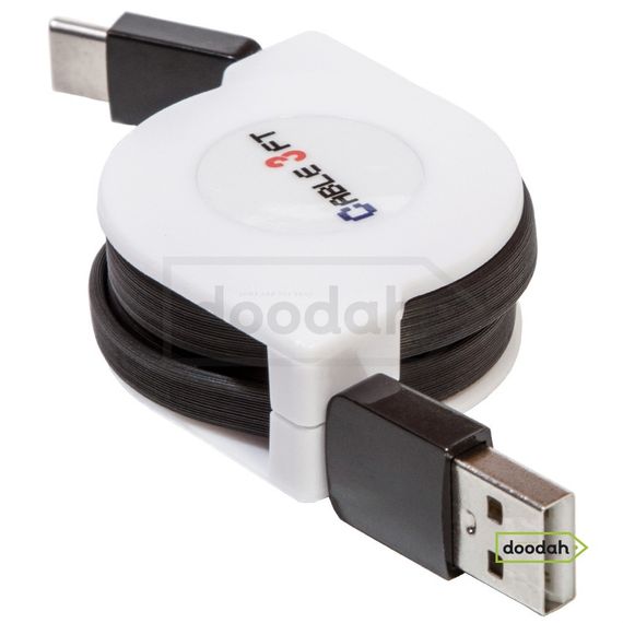 Дата кабель рулетка USB - Type C, 1 м, Tolus 3FT | Зображення 2