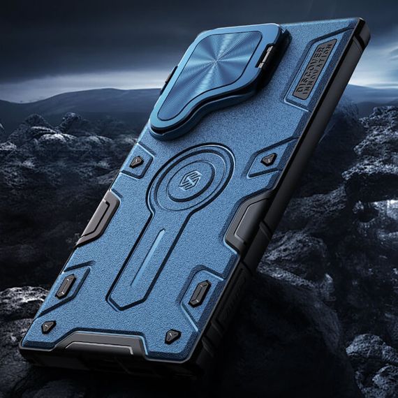 TPU+PC чохол Nillkin CamShield Armor Prop для Samsung Galaxy S25 Ultra Blue | Зображення 6