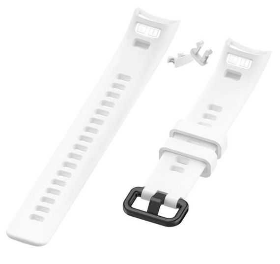 Силіконовий ремінець Primo для фітнес-браслета Huawei Honor Band 4 / 5 - White | Зображення 3