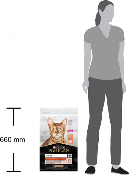 Сухий корм Purina PRO PLAN Adult 1+ Vital Functions для дорослих котів, лосось 10кг | Зображення 3