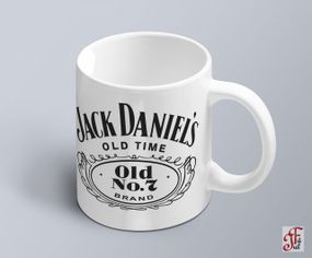 Чашка  з принтом логотипу Jack Daniel`s