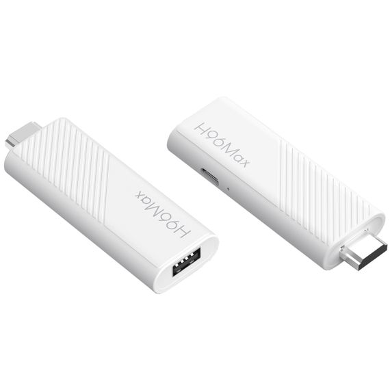 TV Медіаплеєр H96 MAX H313 TV Stick 2/16Gb/ Allwinner H313/ Android 14/ WiFi 2.4G+5G/білий | Зображення 4