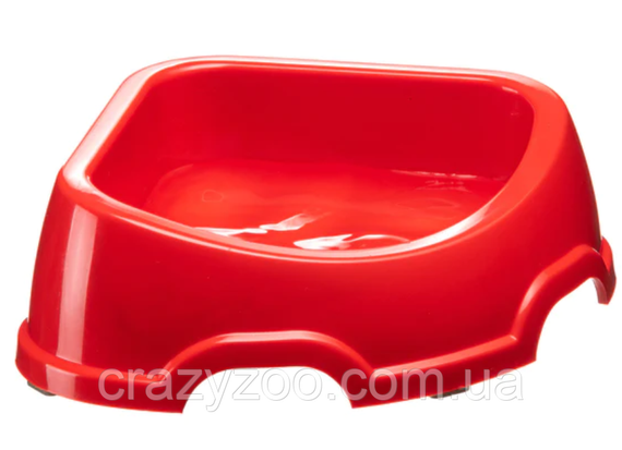Миска для собак та котів Ferplast Party 20 пластикова кутова червона 24x21x7 см 500 мл 71120099 | Зображення 2