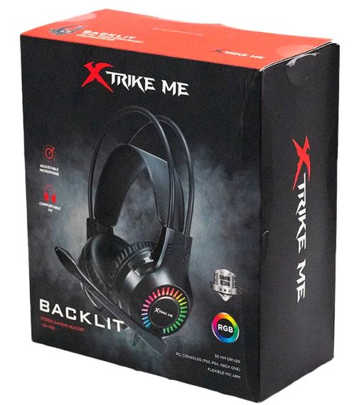 Игровые наушники  XTRIKE ME Gaming RGB Backlight GH-709 для геймеров с микрофоном и подсветкой | Зображення 5