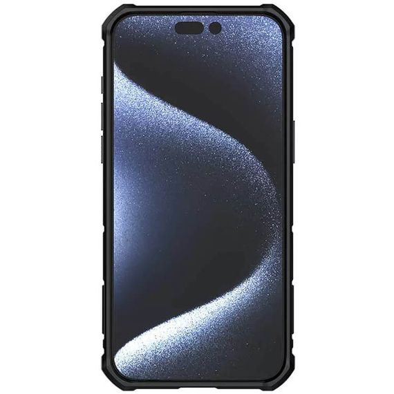 TPU+PC чохол Nillkin CamShield Armor (шторка на камеру) для Apple iPhone 15 Pro Max (6.7") Чорний | Зображення 2