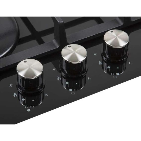 Газова поверхня 3 конфорки Ventolux HSF430-S3G CS (BK) газ контроль | Зображення 3