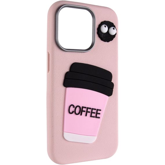Чохол TPU Leather Toys для Apple iPhone 11 Pro (5.8") Coffee / Pink