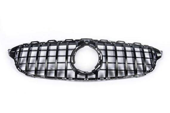 Передня решітка GT 2014-2018, без камери для Mercedes C-сlass W205 2014-2021рр. | Зображення 4
