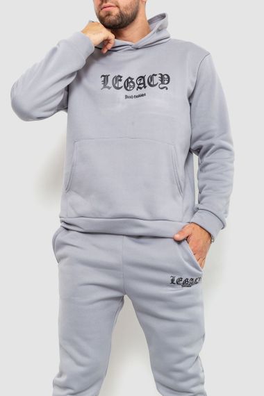 Спортивный костюм мужской на флисе, цвет светло-серый, 238R57046 | Зображення 1