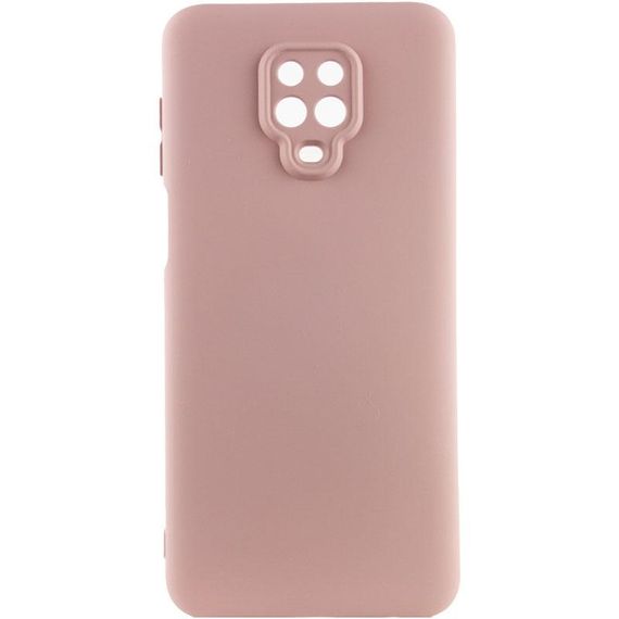 Чохол TPU GETMAN Liquid Silk Full Camera для Xiaomi Redmi Note 9s / Note 9 Pro / Note 9 Pro Max Рожевий / Pink Sand