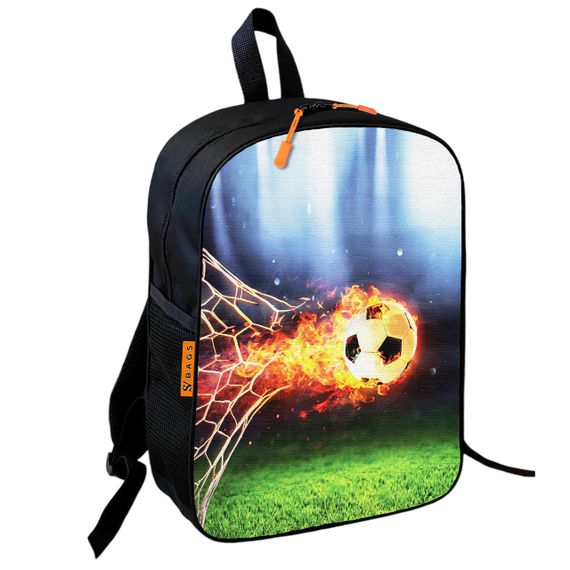 Рюкзак школьный детский 36х27см с футбольным мячем для мальчика (00739)