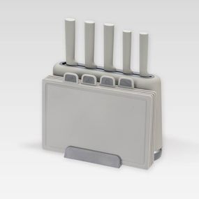 Набор кухонных ножей с подставкой и разделочными досками Maestro MR-1412-GREY, 10 предметов