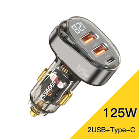Зарядное устройство SV Essager 125W Digital Display в прикуриватель авто с 3 портами (sv2764)