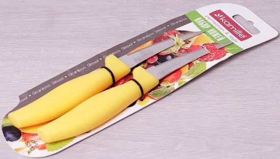 Набір 2 овочевих ножа Kamille Grakila, 8см | Зображення 1