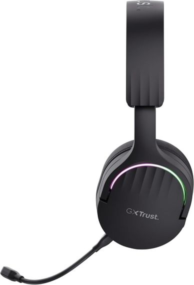 Беспроводная игровая гарнитура Trust, Bluetooth+2,4 ГГц, с RGB подсветкой, компьютерные накладные наушники | Зображення 1