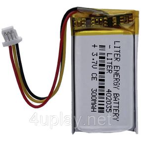 Аккумулятор для видеорегистратора Xiaomi YI Smart Dash Camera. Батарея 402035, 3-pin, 3.7V, 300mAh