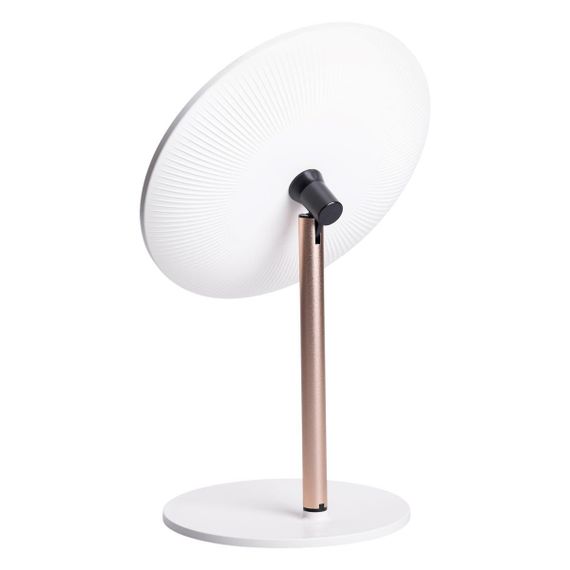 Дзеркало косметичне з підсвічуванням кругле настільне Ø21 см для макіяжу Біле HP-10-7AW | Зображення 4