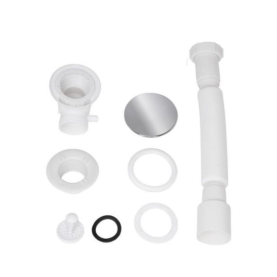 Lidz Душевой поддон DOZORCA SC90x90.LOW, низкий, пятиугольный, акриловый + ножки, диаметр слива 50 мм | Зображення 5