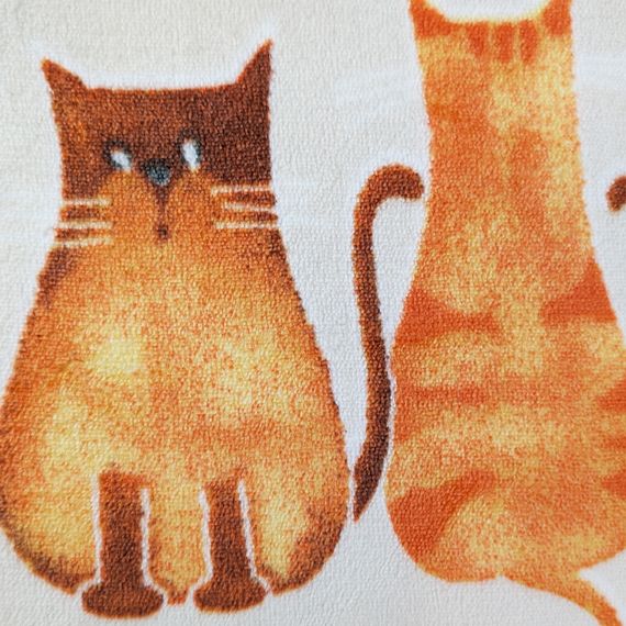 Плед флісовий Котики Бежевий Love You 150 x 200 см | Зображення 3