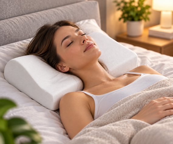 Ортопедична подушка з пам'яттю Memory pillow (меморі пілоу) | Зображення 1