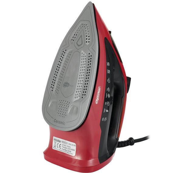 Праска Mesko MS 5031 red 3000Вт/ 400 мл/ кераміка/ ''Крапля-стоп''/автовимкнення/ червона | Зображення 1
