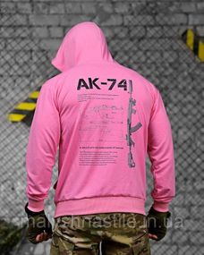 Тактическая худи MAKLIN   АК-74 розовая ДЛ7063