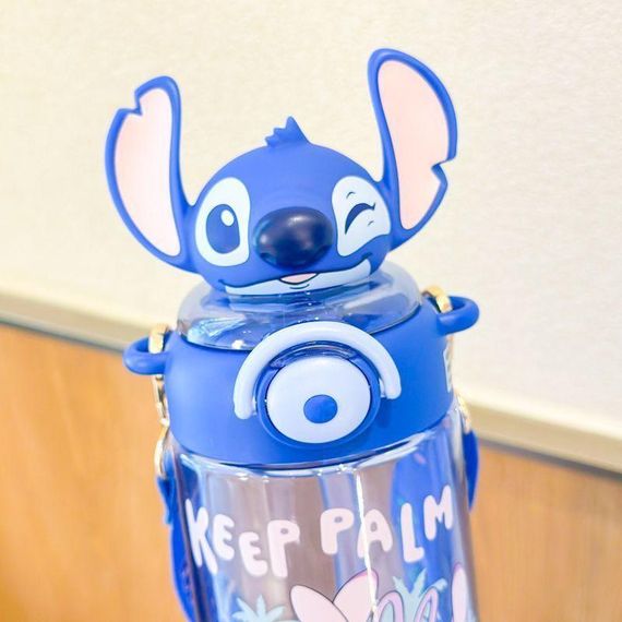 Дитячий поїльник пляшечка з трубочкою Stitch 500 мл | Зображення 1