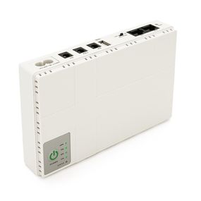 ДБЖ UPS-18W DC1018P для роутерів/комутаторів/PON/POE-430, 5//9/12V, 1A, 12000MAh(4*3000MAh), White, BOX