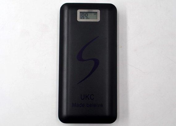 Портативное зарядное устройство для телефона Power Bank  UKC 30000 Lcd Павербанк USB черный | Зображення 2