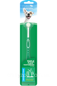 Зубна щітка для собак малих порід SMALL & MEDIUM Tripleflex TropiClean (645095002173)