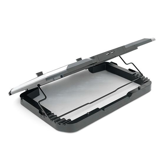 Подставка под ноутбук IceCoorel K10.10-17", 8x70mm, корпус пластик + алюминий | Зображення 3