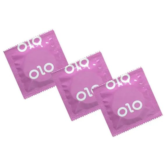 Презервативи OLO ультратонкі 001 оральні з полуничним смаком 10шт Sex Aura | Зображення 1