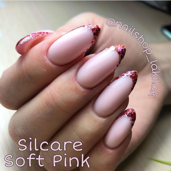 Гель для нарощення нігтів Польща LED Soft Pink 1кг | Зображення 2