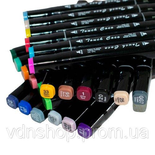 Маркери для скетчингу набір 120 шт, Маркери художні двосторонні, Набір скретч-маркерів OV-84 | Зображення 1