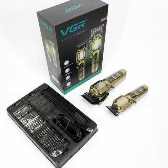 Набор для стрижки с зарядкой VGR 2 в 1 VGR V-600 V-900, Набор для стрижки волос на аккумуляторе CK-64 | Зображення 2