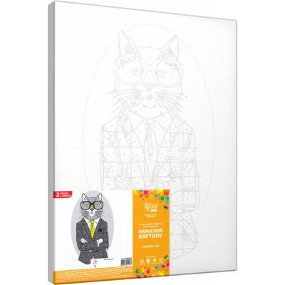 Картина по номерам Rosa Start Fashion Cat 35 х 45 см (N00013266) (4823098514275) - Топ Продаж! | Зображення 2
