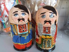 Сувенір "Матрьошка" , писана , сімка , ручна робота , береза