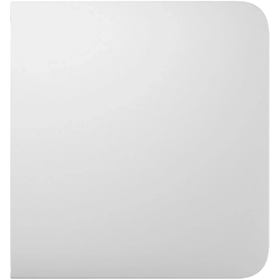 Ajax SideButton (1-gang/2-way) for LightSwitch white Бічна кнопка для одноклавішного або прохідного вимикача Ajax SideButton