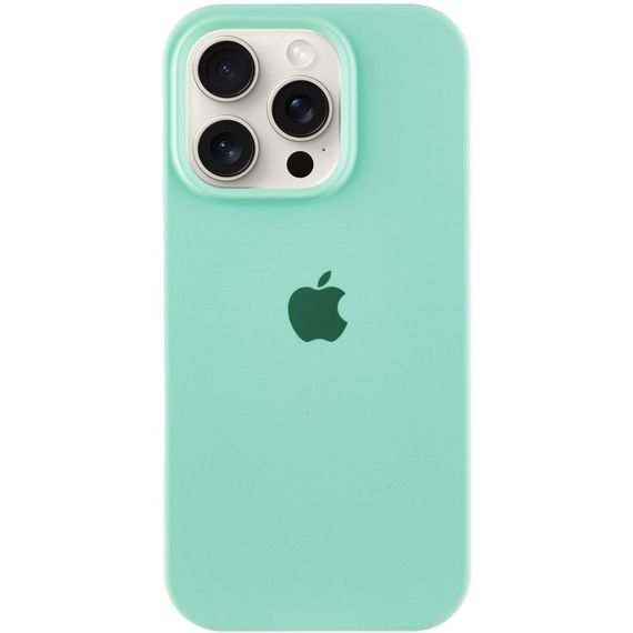 Чехол Silicone Case Full Protective (AA) для Apple iPhone 16 Pro (6.3") Бирюзовый / Turquoise