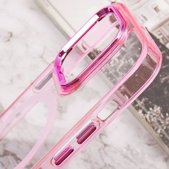 Чохол TPU Iris with MagSafe для Apple iPhone 14 Pro (6.1") Рожевий | Зображення 6