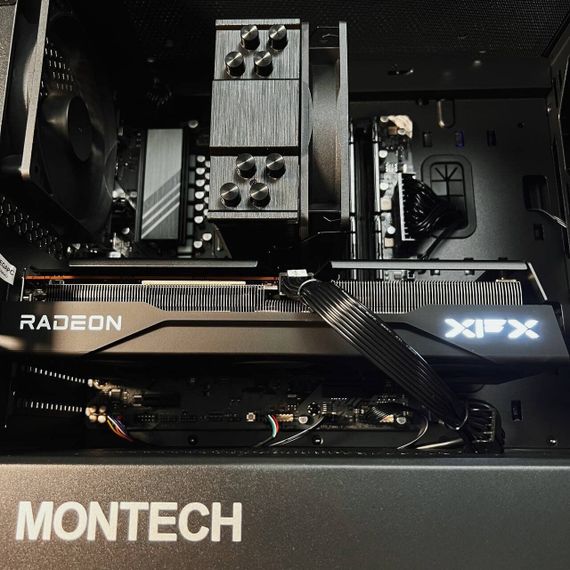 Збірка на замовлення: ігровий ПК Montech Air 100 Lite Tower / AMD Ryzen 5 7500F (6 (12) ядер по 3,7 - 5,0 ГГц) / 32 ГБ DDR5 / 1000 ГБ SSD M.2 / AMD Radeon RX 9060 XT, 16 ГБ GDDR6, 128-біт / 650 Вт | Зображення 3