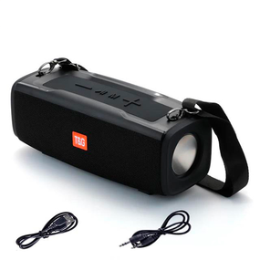 Портативная Bluetooth колонка TG624 с RGB подсветкой и функцией громкой связи, радио, чёрная