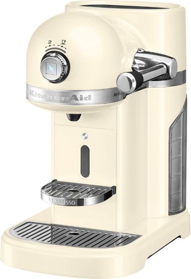 Кофемашина KitchenAid Artisan Nespresso 5KES0503EAC, капсульна, 1.4 л, кремова
