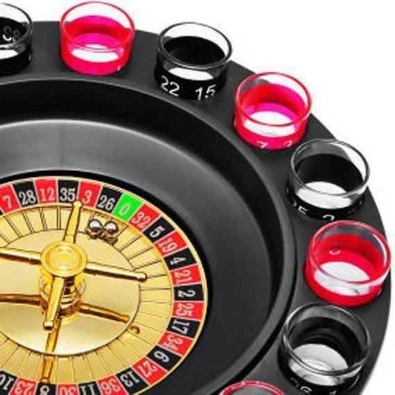 Рулетка с стопками Drinking Roulette Set i3-90 алко рулетка казино на 16 рюмок | Зображення 1