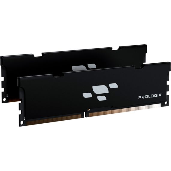 Модуль пам'яті для комп'ютера DDR4 16GB (2x8GB) 3200 MHz Black Prologix (PRO16GB3200B4K) | Зображення 1