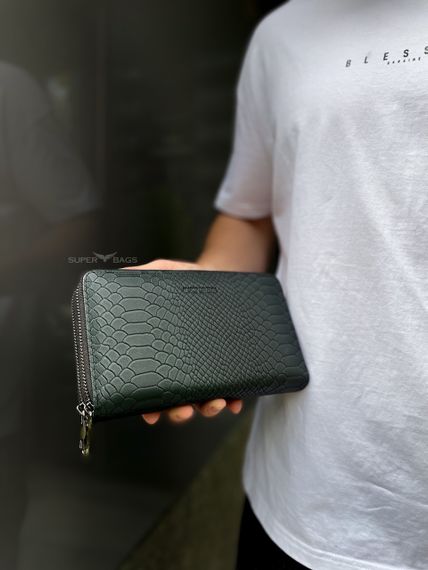 Клатч на дві блискавки з фактурною натуральною шкірою MC-086-5902С | Зображення 1