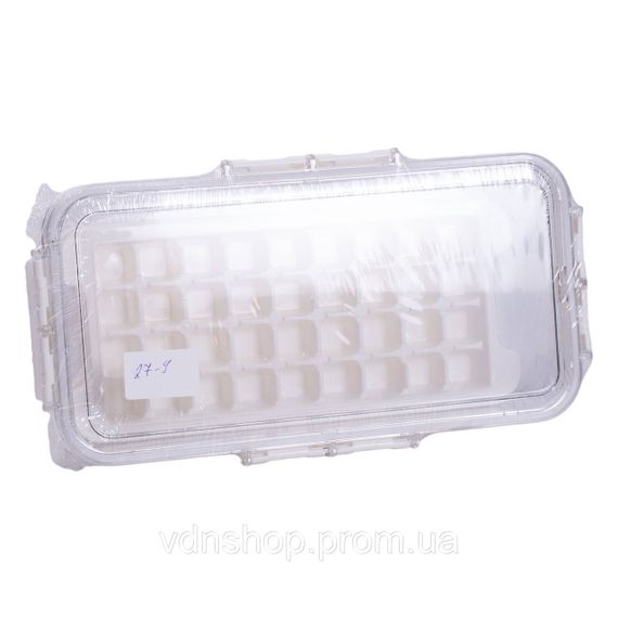 Контейнер для заморозки льда с крышкой 72 отсека 30.5х16х7.5 см пищевой контейнер пластиковый Бежевый HP-27-9 | Зображення 6